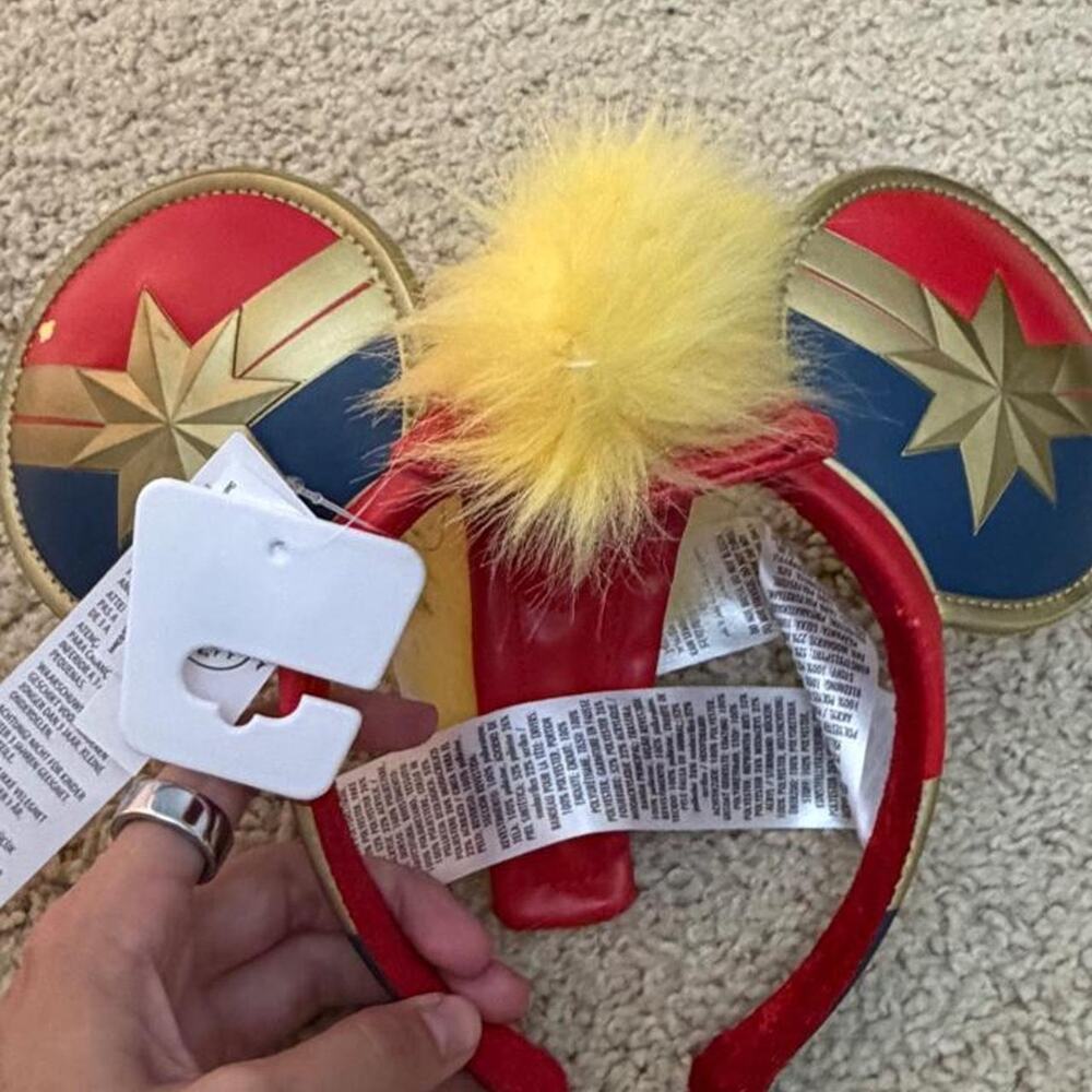 New captain marvel red headband
